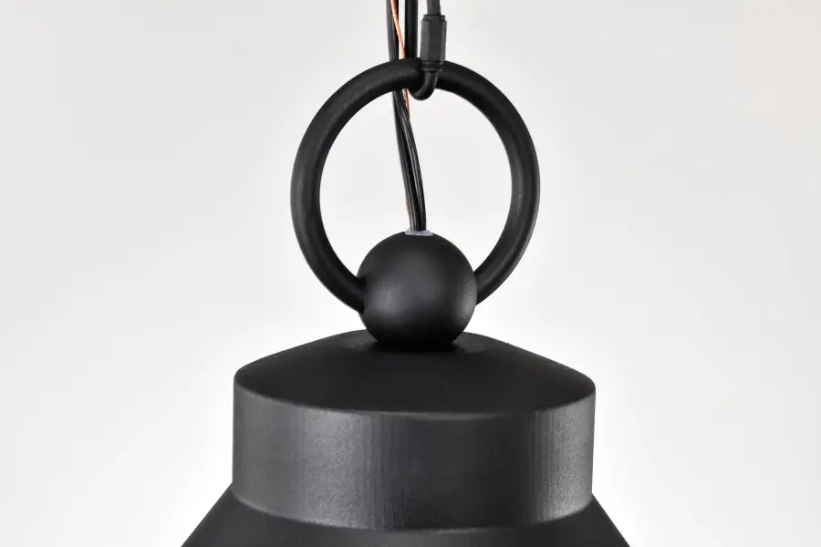 Wilton 1-Light Outdoor Hanging Lantern in Matte Black - Image 13