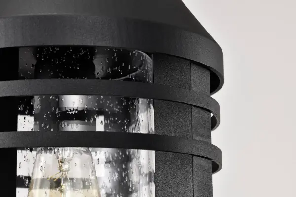 Wilton 1-Light Outdoor Hanging Lantern in Matte Black - Image 14