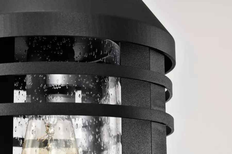 Wilton 1-Light Outdoor Hanging Lantern in Matte Black - Image 14