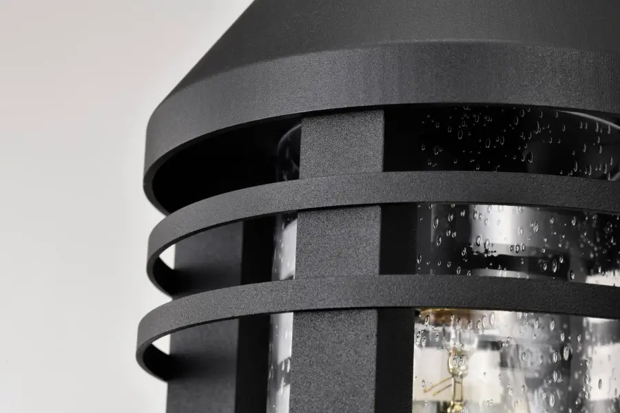 Wilton 1-Light Outdoor Hanging Lantern in Matte Black - Image 9