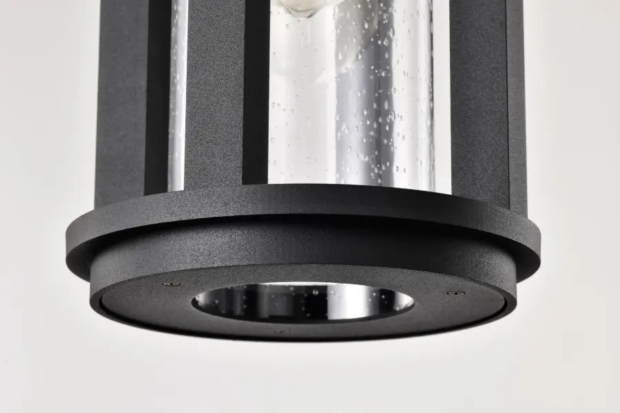 Wilton 1-Light Outdoor Hanging Lantern in Matte Black - Image 10