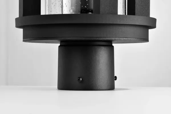 Wilton 1-Light Outdoor Post Top Lantern in Matte Black - Image 12