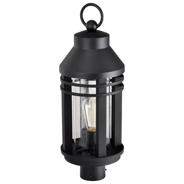 Wilton 1-Light Outdoor Post Top Lantern in Matte Black - Image 7