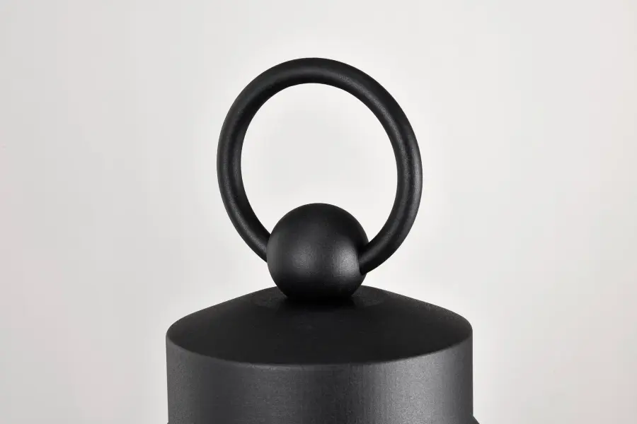 Wilton 1-Light Outdoor Post Top Lantern in Matte Black - Image 9