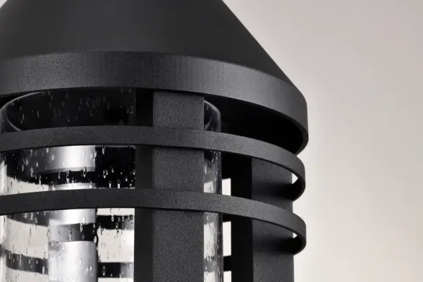 Wilton 1-Light Outdoor Post Top Lantern in Matte Black - Image 10