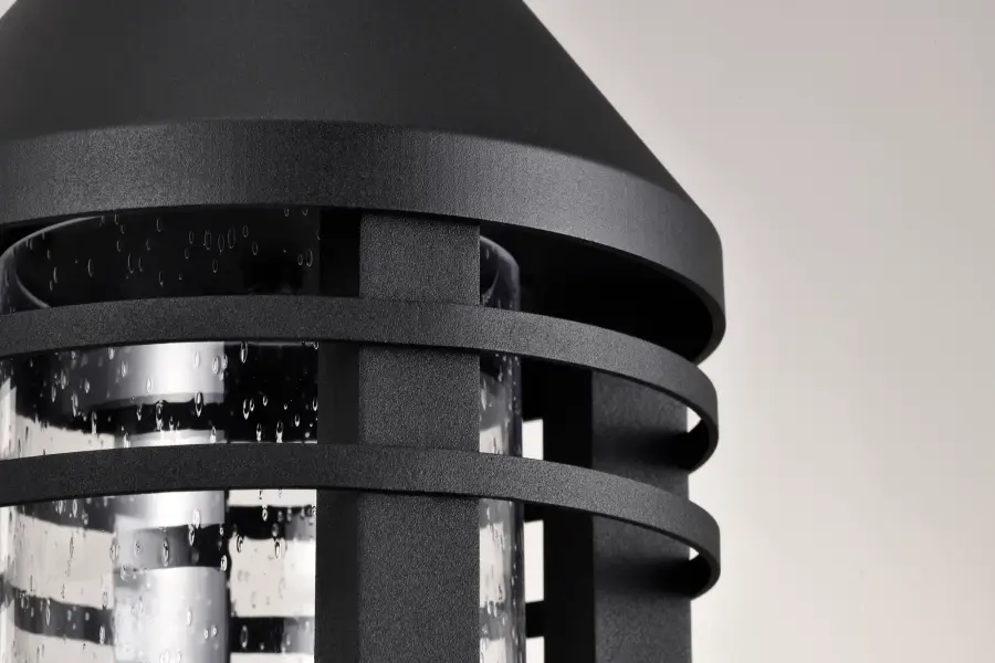 Wilton 1-Light Outdoor Post Top Lantern in Matte Black - Image 10