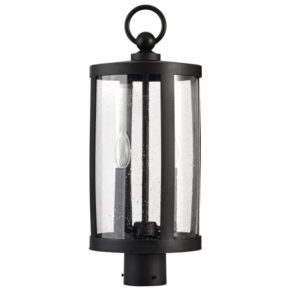 Broadstone 2-Light Outdoor Post Top in Matte Black - Image 5