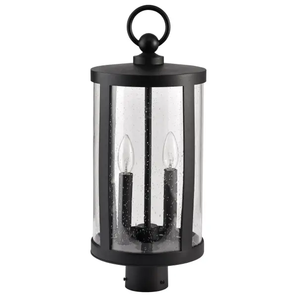 Broadstone 2-Light Outdoor Post Top in Matte Black - Image 7
