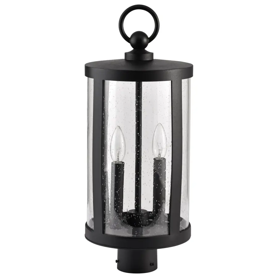 Broadstone 2-Light Outdoor Post Top in Matte Black - Image 7