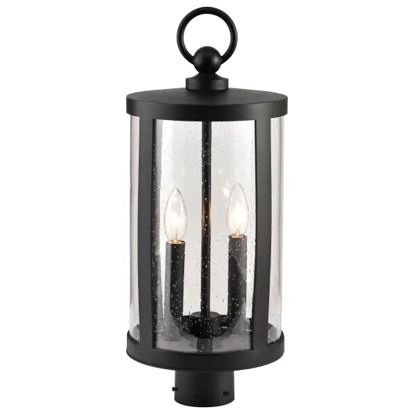 Broadstone 2-Light Outdoor Post Top in Matte Black - Image 8