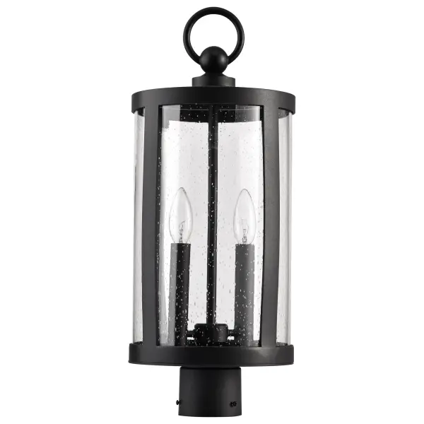 Broadstone 2-Light Outdoor Post Top in Matte Black - Image 9
