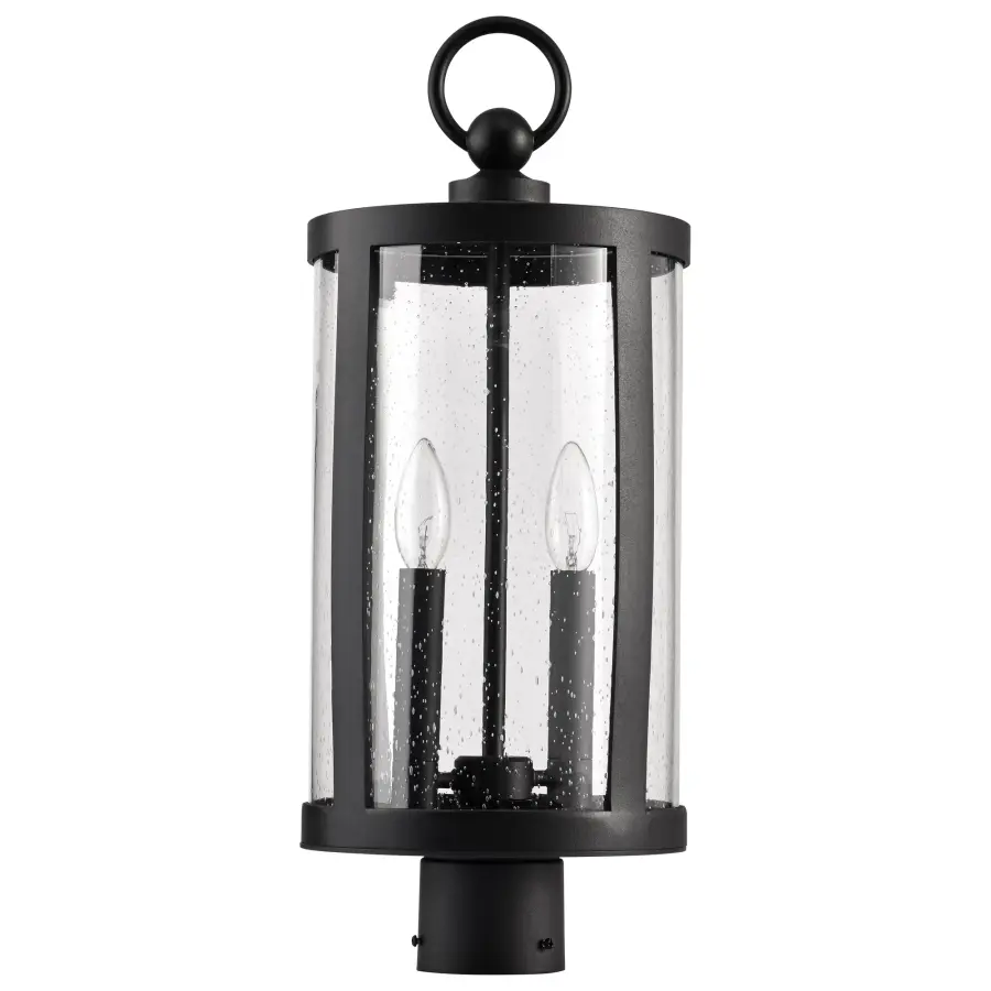 Broadstone 2-Light Outdoor Post Top in Matte Black - Image 9