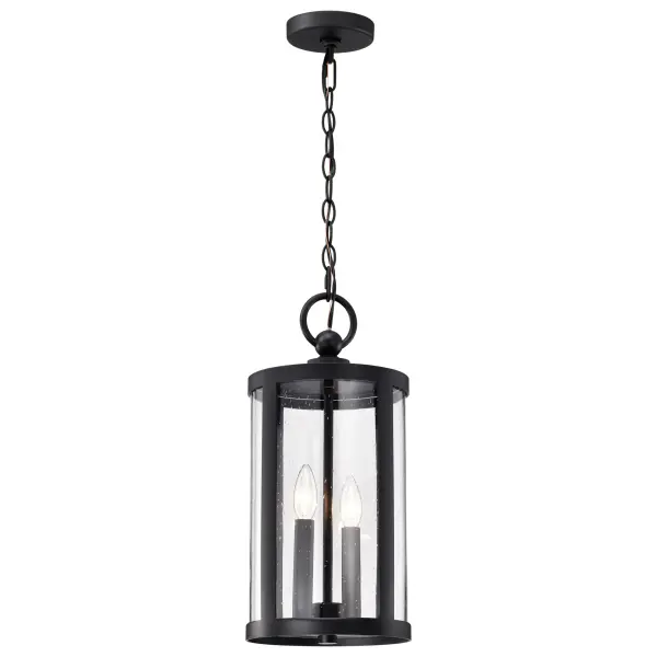 Broadstone 2-Light Outdoor Hanging Lantern in Matte Black - Image 6
