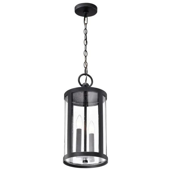 Broadstone 2-Light Outdoor Hanging Lantern in Matte Black - Image 8