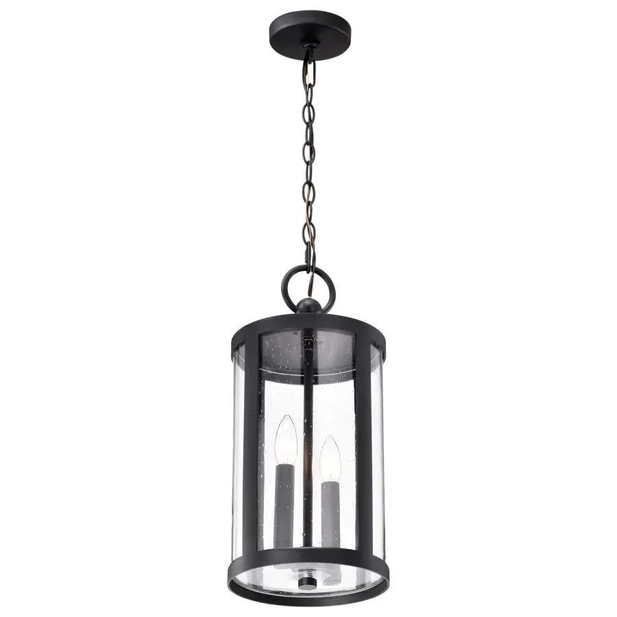Broadstone 2-Light Outdoor Hanging Lantern in Matte Black - Image 8