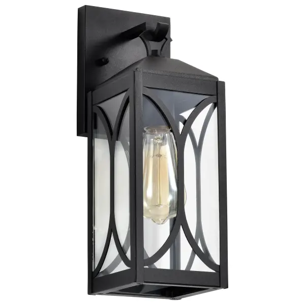 Classic Outdoor Lantern with Modern Matte Black Finish - Image 1