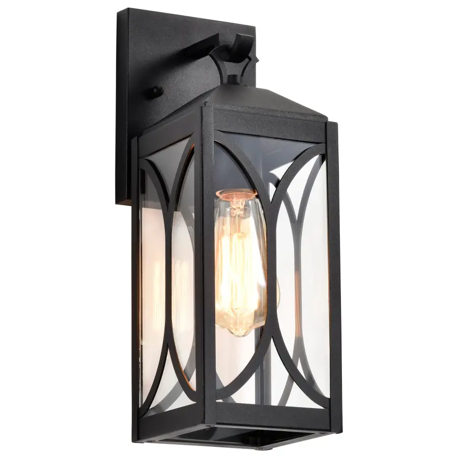 Classic Outdoor Lantern with Modern Matte Black Finish - Image 4