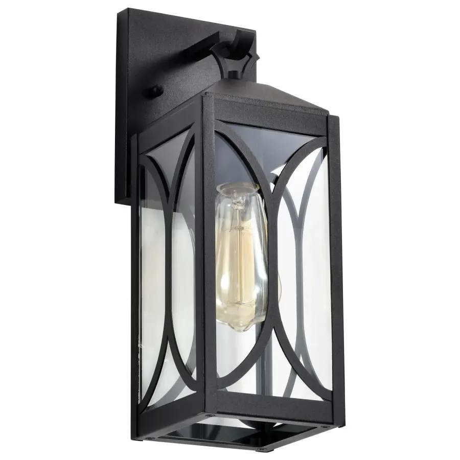 Classic Outdoor Lantern with Modern Matte Black Finish - Image 5