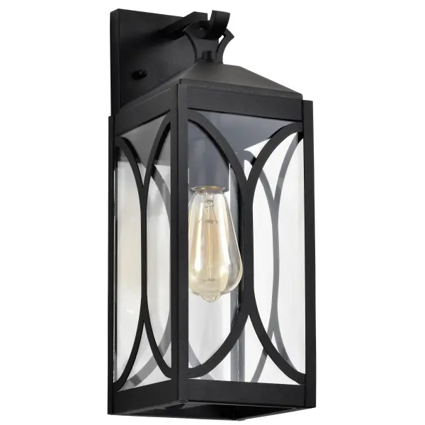 Classic Outdoor Lantern with Modern Matte Black Finish - Image 1