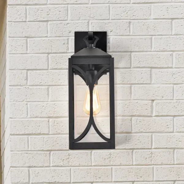 Classic Outdoor Lantern with Modern Matte Black Finish - Image 3