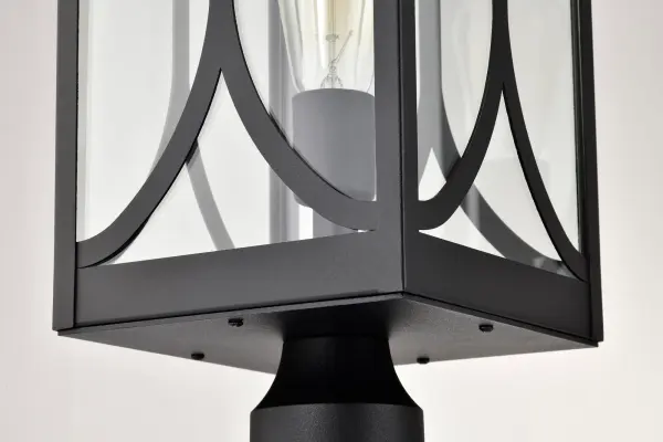 Oaklyn 1-Light Outdoor Post Top Lantern in Matte Black - Image 14