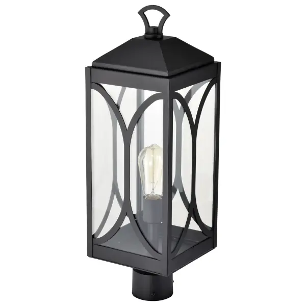 Oaklyn 1-Light Outdoor Post Top Lantern in Matte Black - Image 7