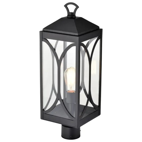 Oaklyn 1-Light Outdoor Post Top Lantern in Matte Black - Image 8