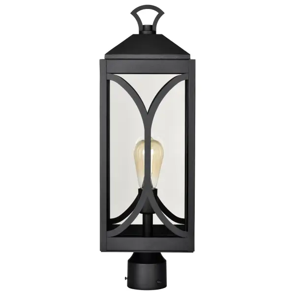 Oaklyn 1-Light Outdoor Post Top Lantern in Matte Black - Image 9