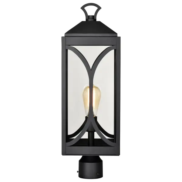 Oaklyn 1-Light Outdoor Post Top Lantern in Matte Black - Image 10