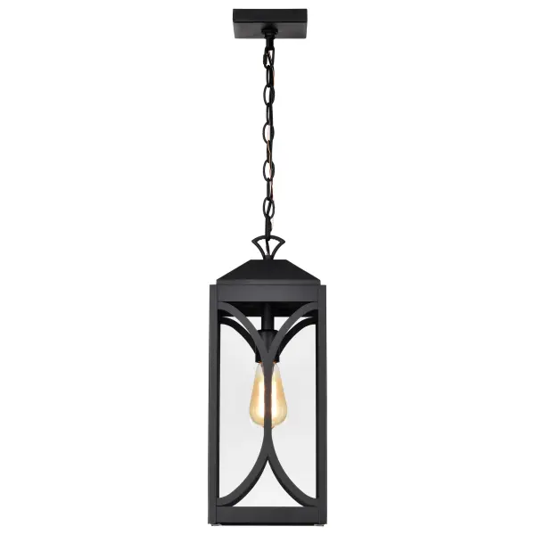 Oaklyn Outdoor Hanging Lantern - Matte Black with Clear Glass - Image 14