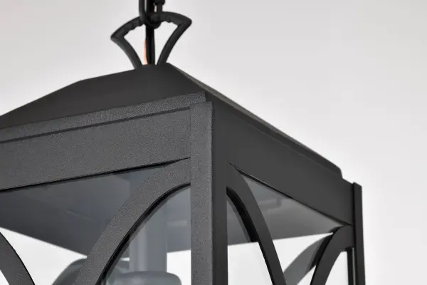 Oaklyn Outdoor Hanging Lantern - Matte Black with Clear Glass - Image 16