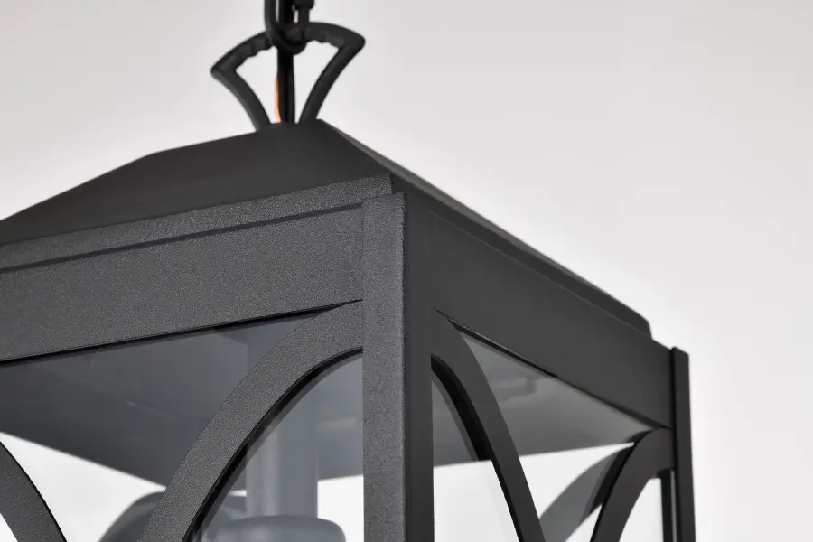 Oaklyn Outdoor Hanging Lantern - Matte Black with Clear Glass - Image 16