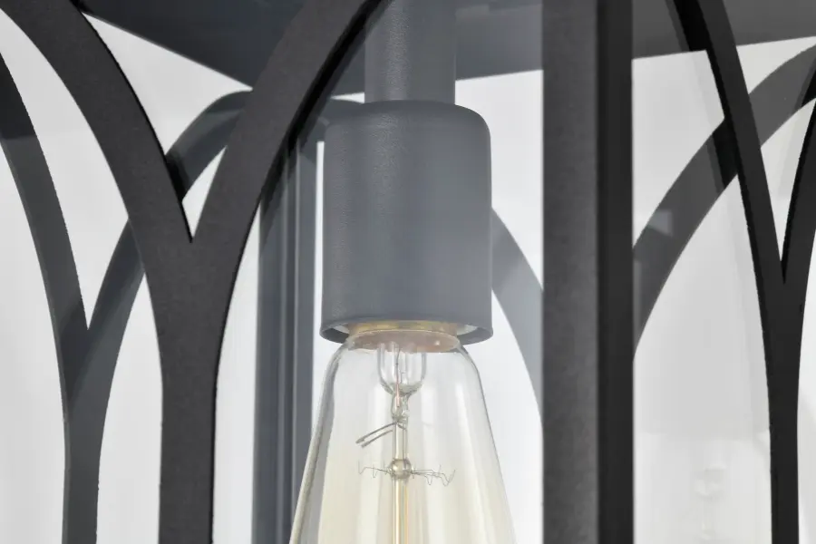 Oaklyn Outdoor Hanging Lantern - Matte Black with Clear Glass - Image 18
