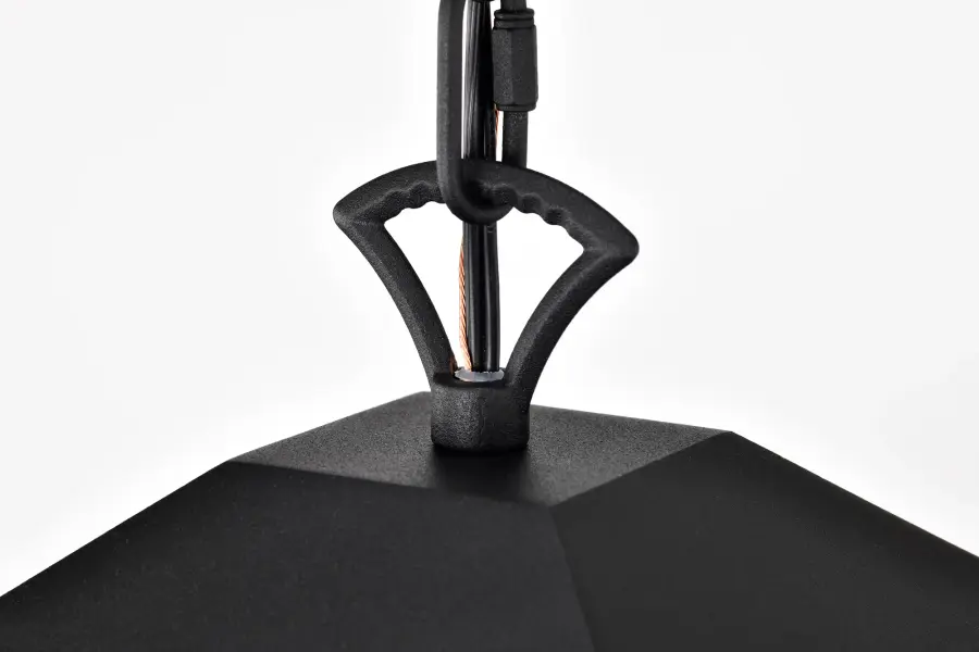 Oaklyn Outdoor Hanging Lantern - Matte Black with Clear Glass - Image 20