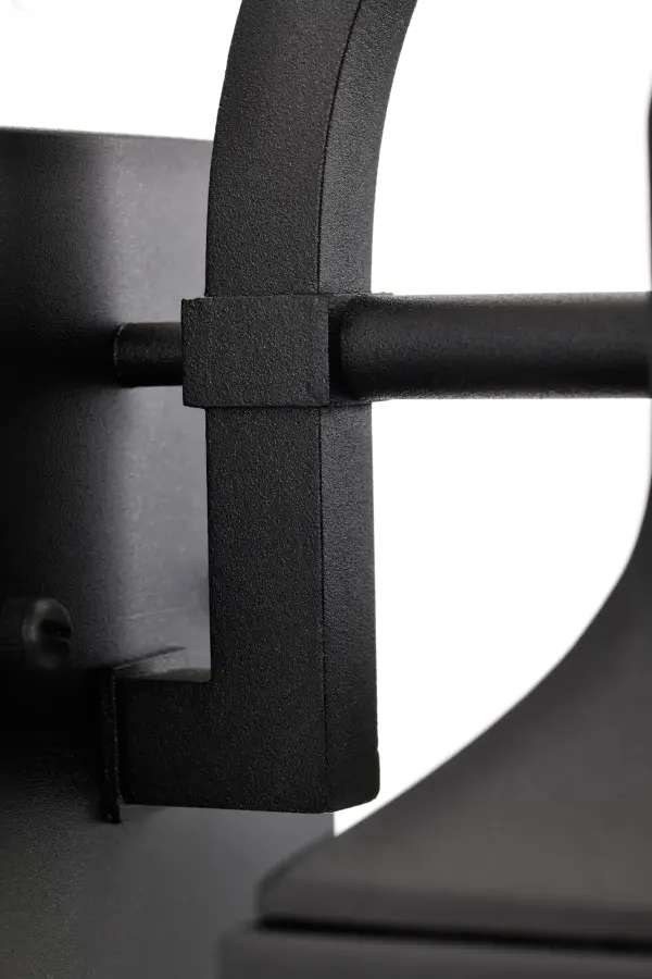 Lawrence Small Wall Lantern in Matte Black with Clear Seeded Glass - Image 13
