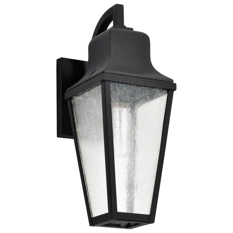 Lawrence Medium Wall Lantern in Matte Black - Image 1