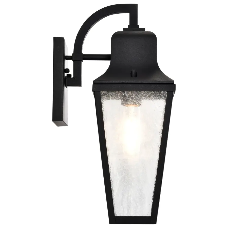 Lawrence Medium Wall Lantern in Matte Black - Image 12