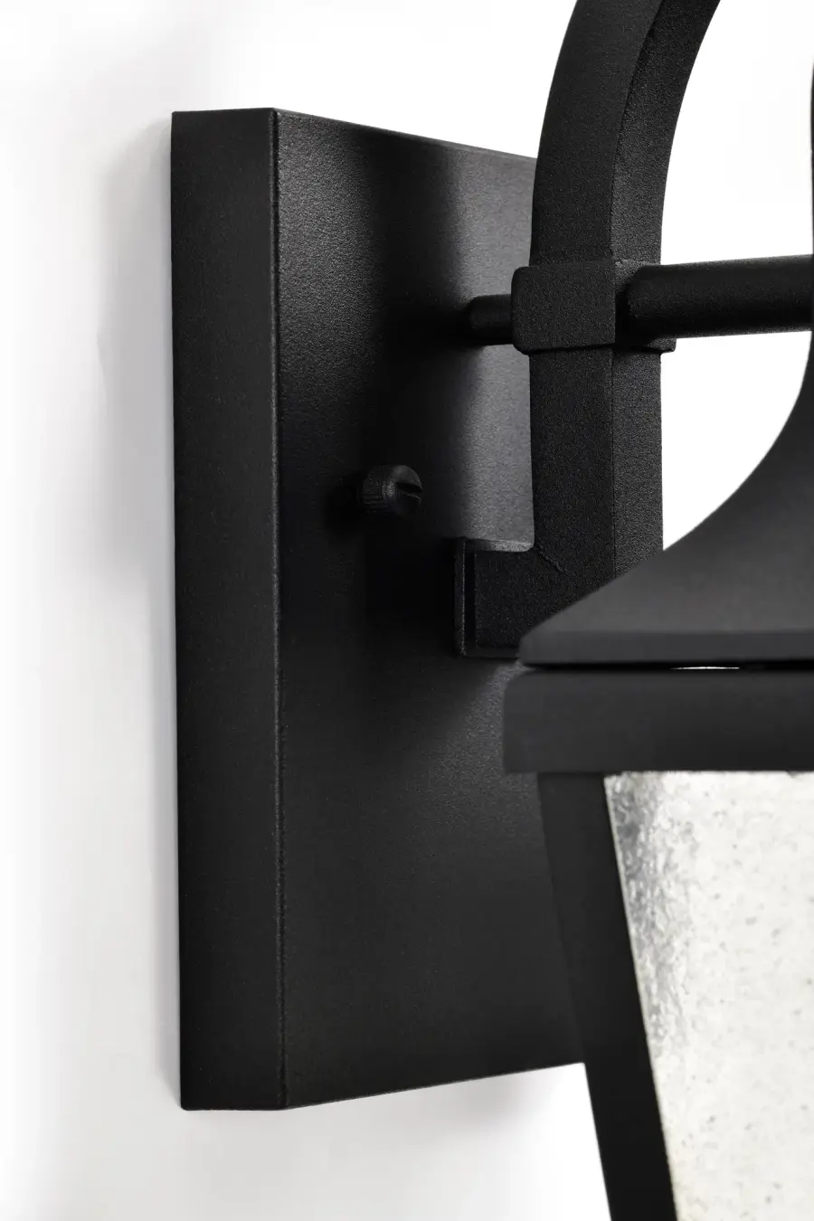 Lawrence Medium Wall Lantern in Matte Black - Image 13