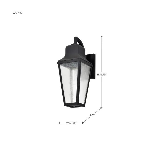 Lawrence Medium Wall Lantern in Matte Black - Image 20