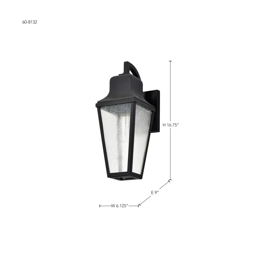 Lawrence Medium Wall Lantern in Matte Black - Image 20