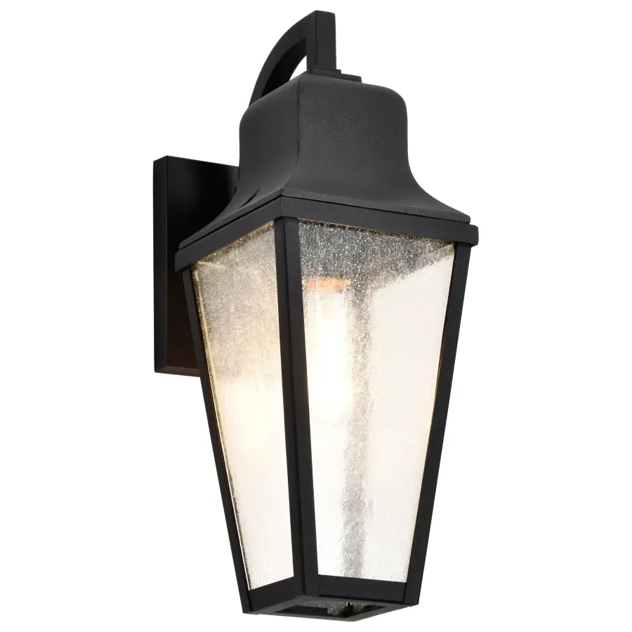 Lawrence Medium Wall Lantern in Matte Black - Image 4