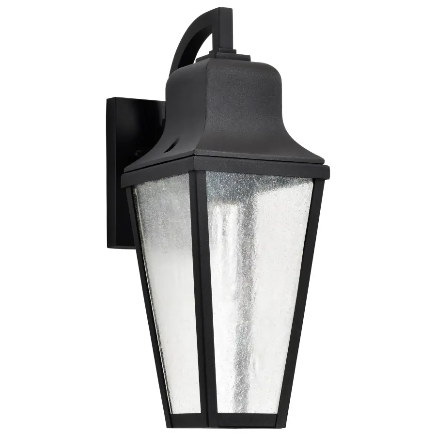 Lawrence Medium Wall Lantern in Matte Black - Image 5