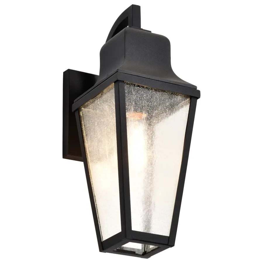 Lawrence Medium Wall Lantern in Matte Black - Image 8