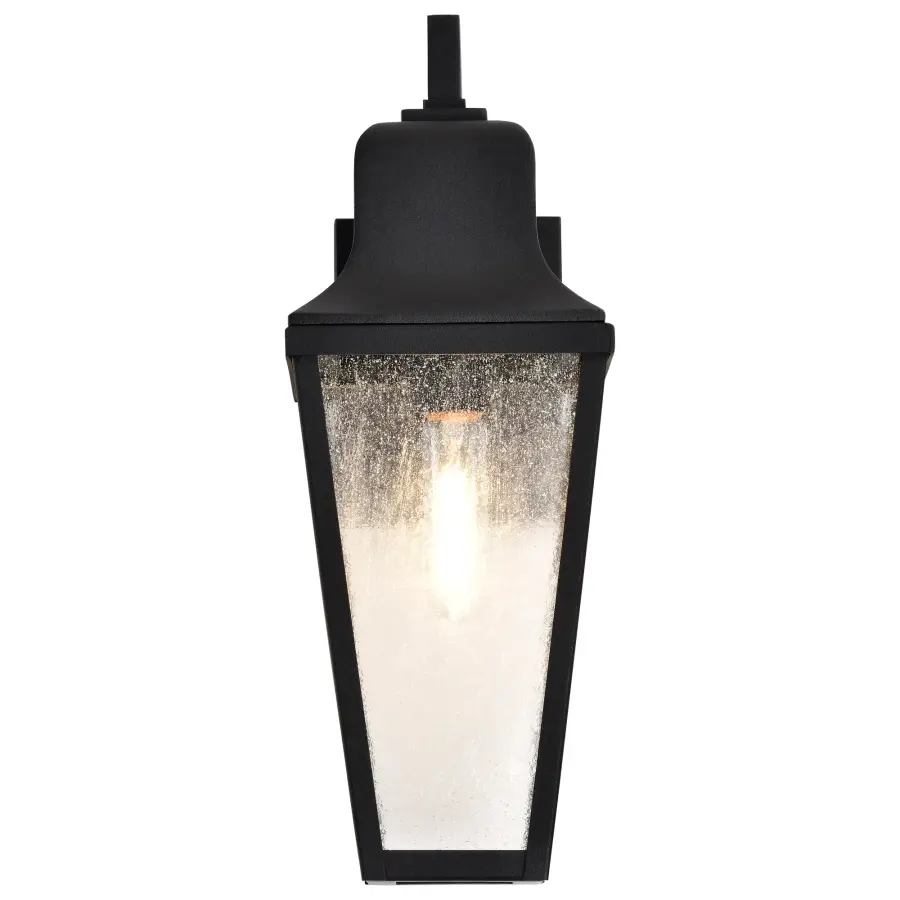 Lawrence Medium Wall Lantern in Matte Black - Image 10