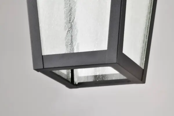 Lawrence 1-Light Outdoor Hanging Lantern in Matte Black - Image 11