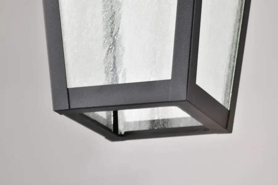 Lawrence 1-Light Outdoor Hanging Lantern in Matte Black - Image 11