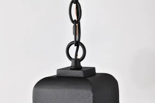 Lawrence 1-Light Outdoor Hanging Lantern in Matte Black - Image 15