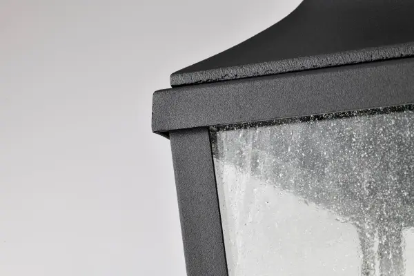 Lawrence 1-Light Outdoor Hanging Lantern in Matte Black - Image 17