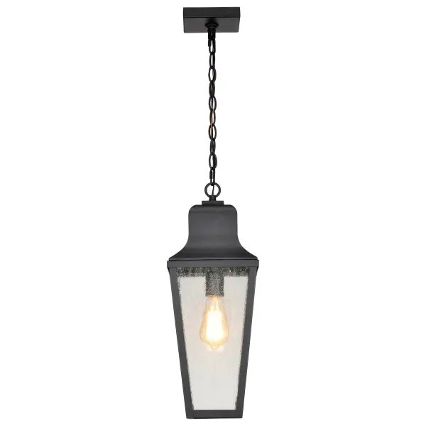 Lawrence 1-Light Outdoor Hanging Lantern in Matte Black - Image 10