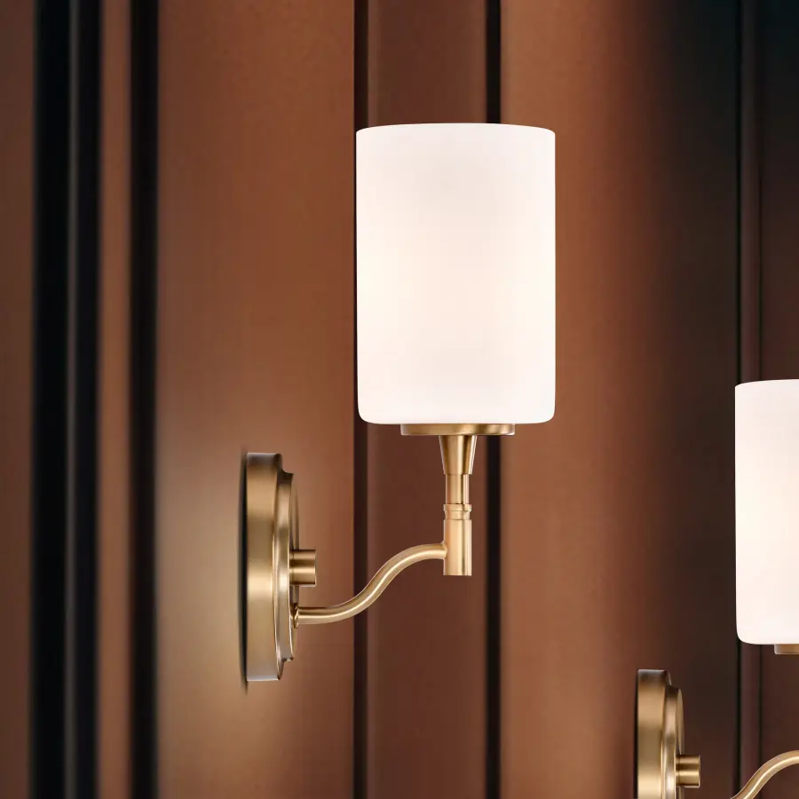 Liam 1-Light Vanity in Burnished Brass with White Opal Glass - Image 20